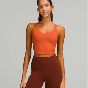 Lululemon Align Tank Top Sports Bra in Canyon Orange size 6 great condition!